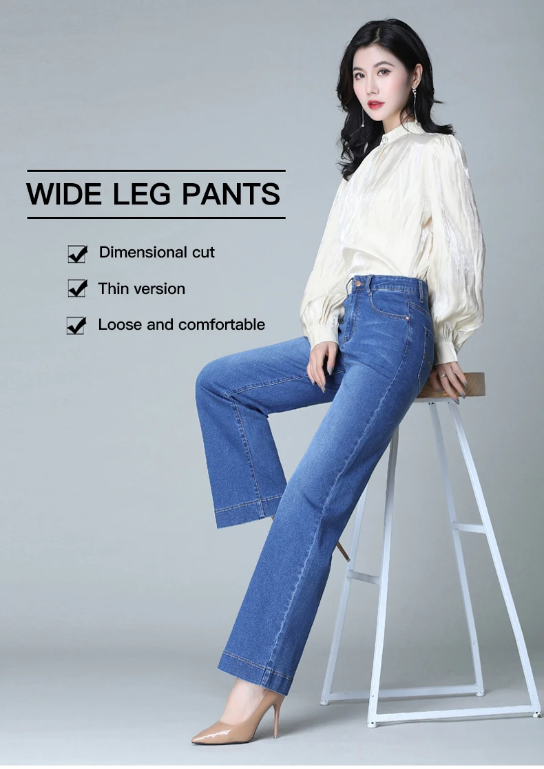 Женские зимние джинсы с широкими штанинами плюс вельветовые брюки с высокой талией свободные плотные джинсы большого размера Стрейчевые женские прямые брюки