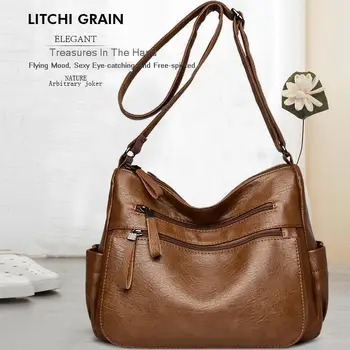 

Ladies Leather Handbags Luxury Handbags Shoulder Bag Leather Shoulder Crossbody Handbag Women Messenger Bags