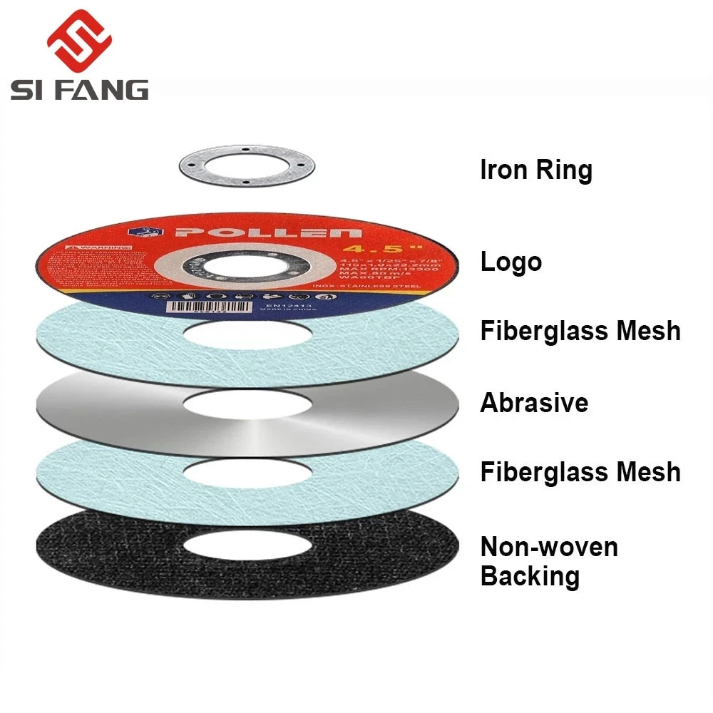 4.5 Inch Resin Cutting Disc Metal Grinding Disc Ultrathin Flap Sanding Discs Angle Grinder for Metal Iron Stainles Steel Cutting