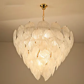 

Nordic Led Living Room Chandelier Lighting Luxury Hotel Crystal Chandelier Decoration Modern Dining Room Bedroom Hanging Lamp AC