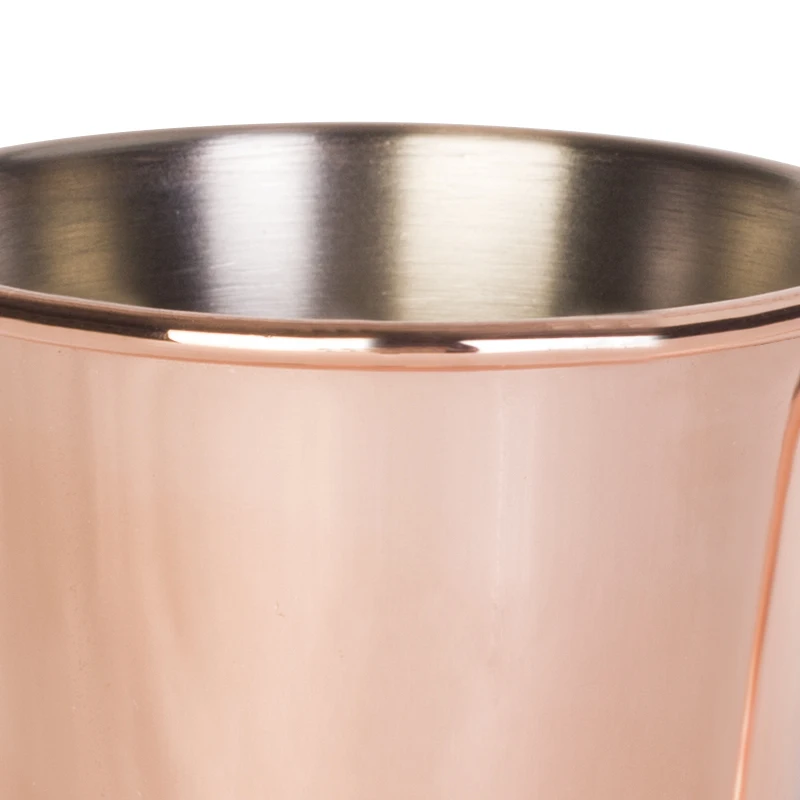 350ml food grade cocktail drinking cup copper plated stainless steel mug