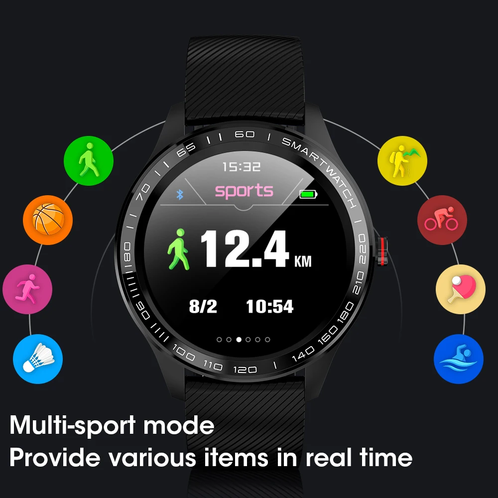 YOCUBY L9 Smart Watch Men ECG PPG HRV Report Heart Rate Sleeping Monitor IP68 Waterproof step Fitness Tracker Sports Watch PK L7