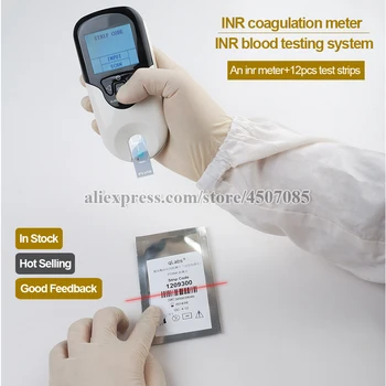 

CE Certification INR coagulometro INR testing machine PT INR meter INR test kit INR machine with 12pcs PT INR test strips INR PT