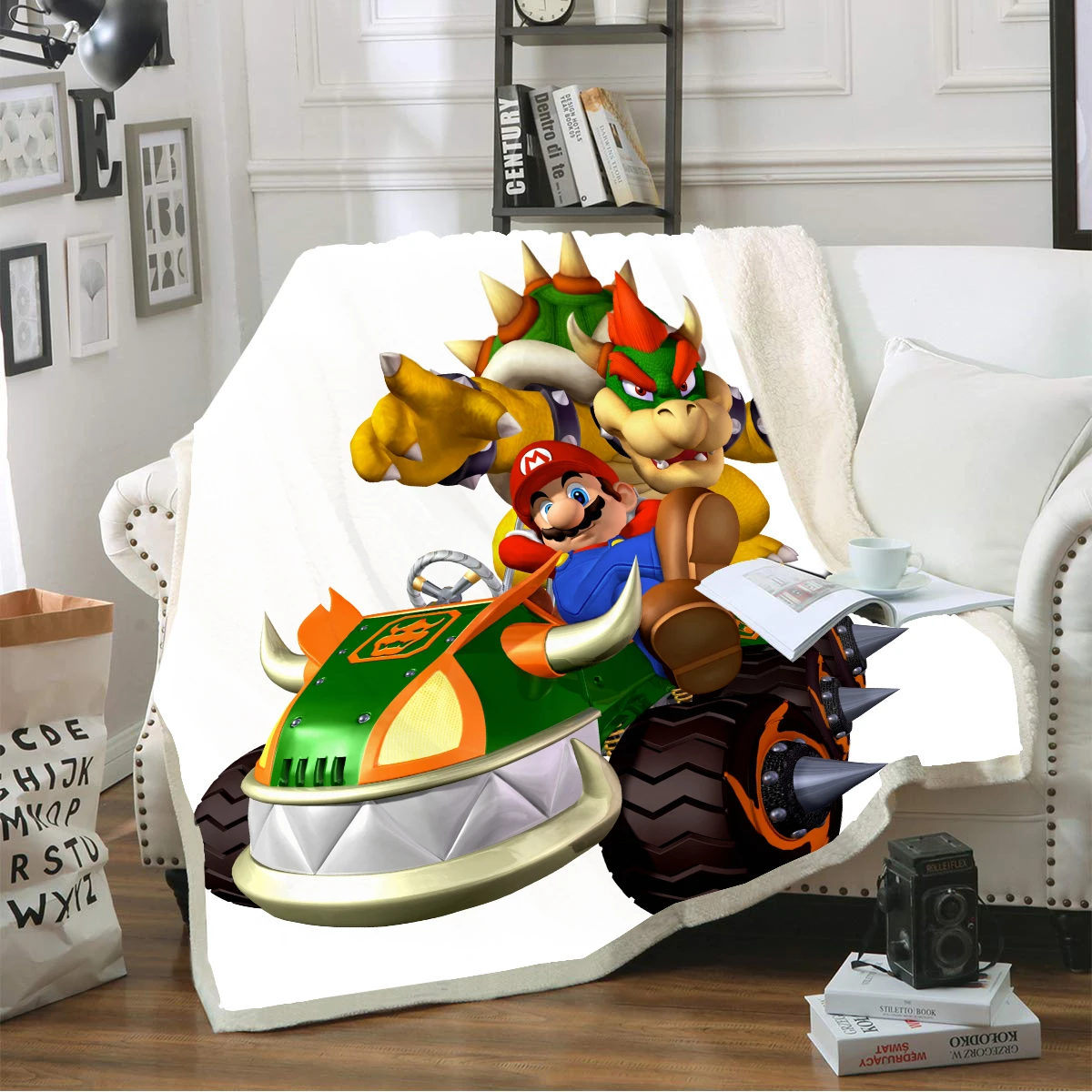 Hoodie Blanket Plush Throw Blanket 3D Super Mario Printed Sherpa Fleece Microfiber Throw Blanket Gift Drop Shipping - Цвет: 26