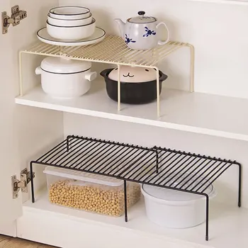 

Adjustable Kitchen Storage Rack Retractable Cupboard Dish Shelf Home Closet Organizer Wardrobe Shoe Organizer Saving Space