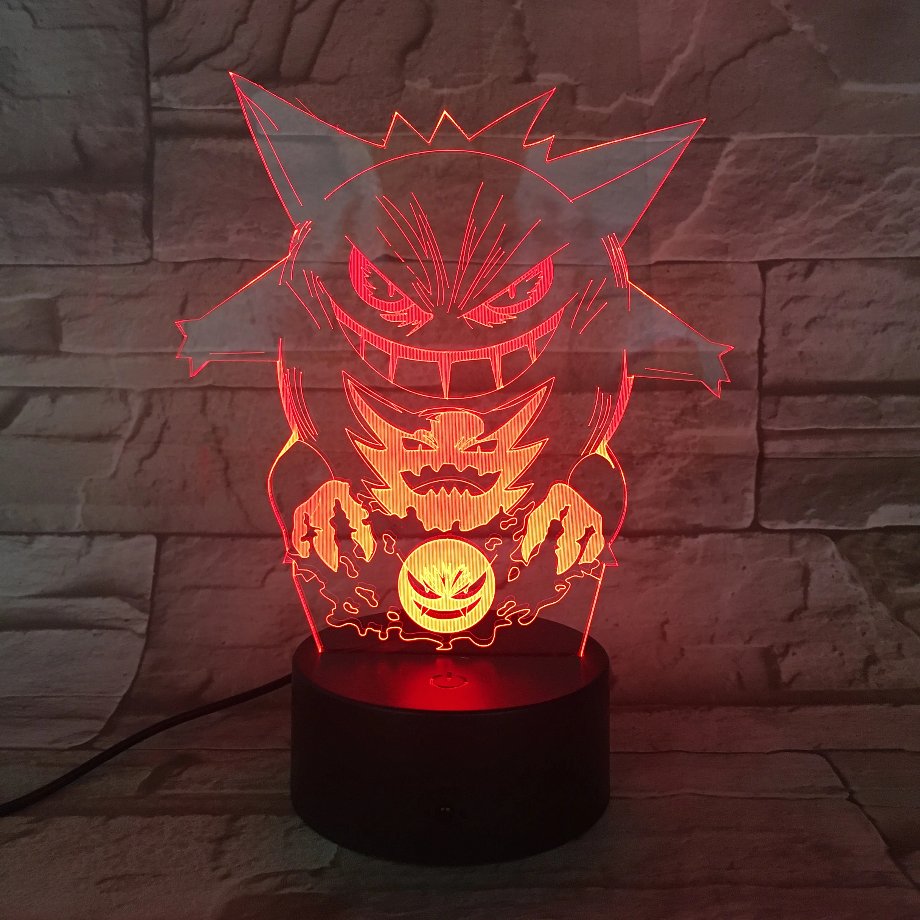 Покемон умбреон Mewtwo Gengar 3D 7 цветов лампа визуальный светодиодный ночник для детей сенсорный Usb стол Lampara детский спальный ночник Покемон умбреон Mewtwo Gengar 3D 7 цветов лампа визуальный светодиодный ночник для детей сенсорный Usb стол Lampara детский спальный ночник