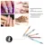 5 Шт./компл. 2 Way Dual Heads Silicone Nail Art Sculpture Pen 3D Colorful Liner Petal Builder Brush Гель-Лак Маникюрные Ручки TB16