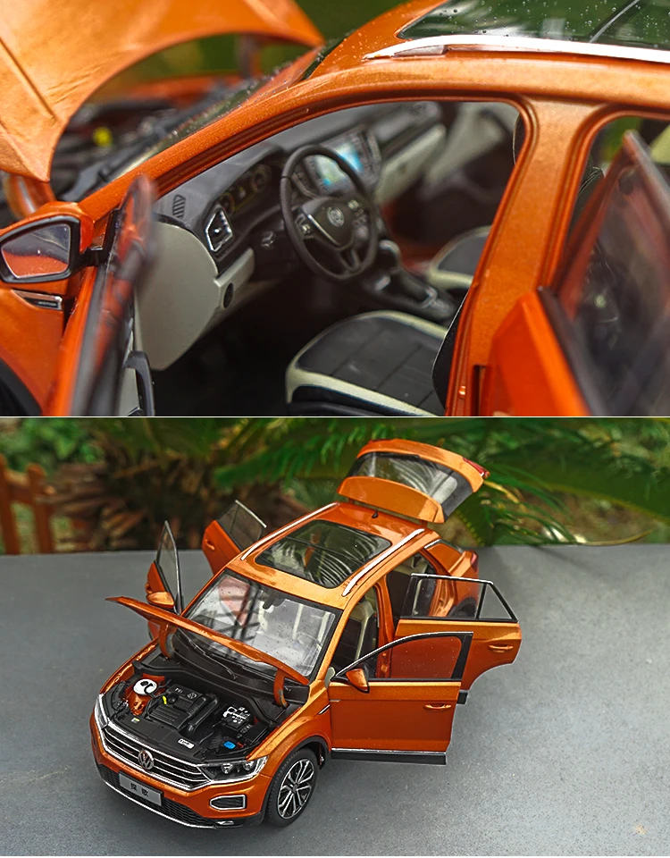 1:18 VW T-ROC внедорожник литая модель автомобиля игрушки Металлическая Модель автомобиля оригинальная коробка