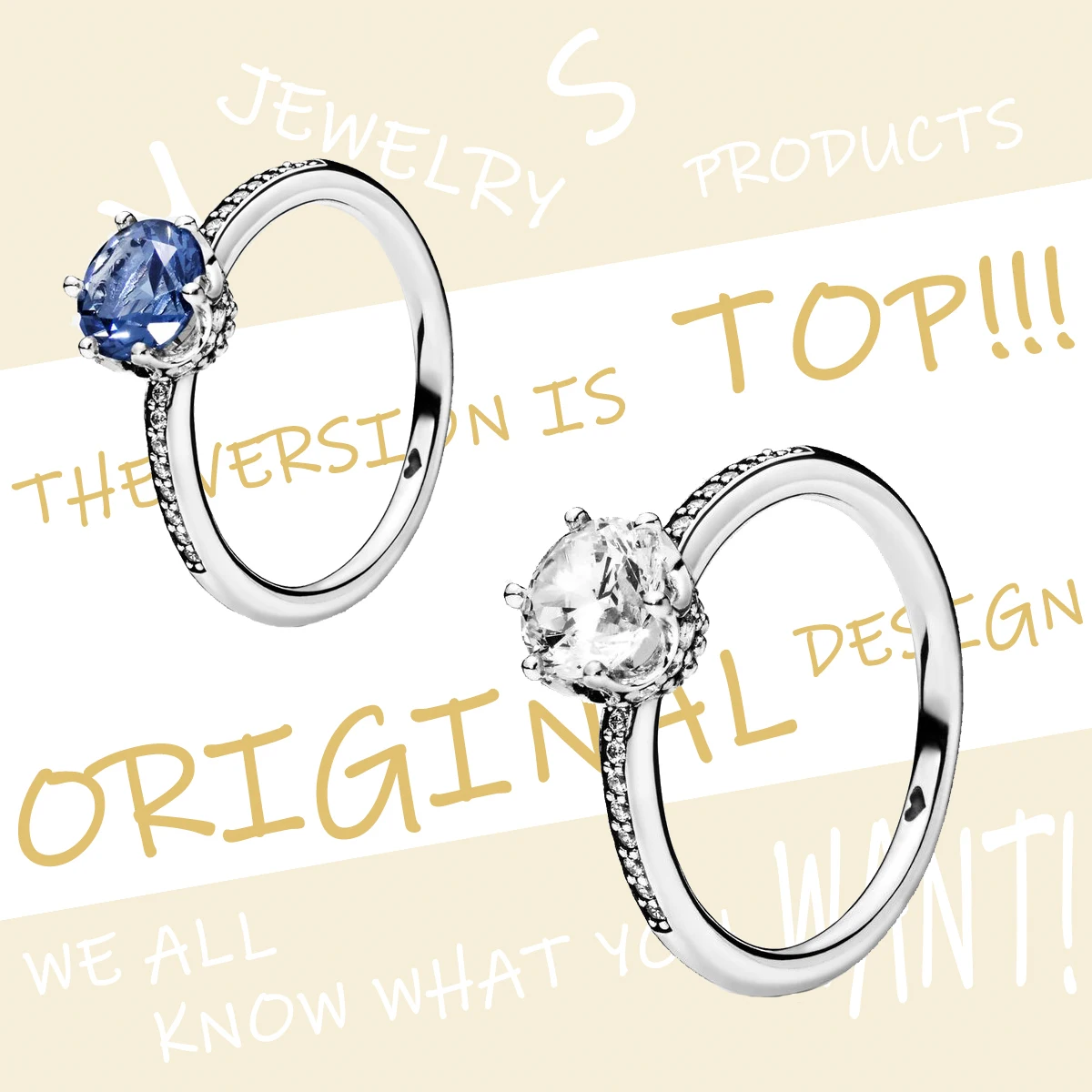 YS ring Стерлинговое Серебро Топ версия дизайн осень новое главное синее инкрустированное кольцо с голубым Цирконом индивидуальность популярная