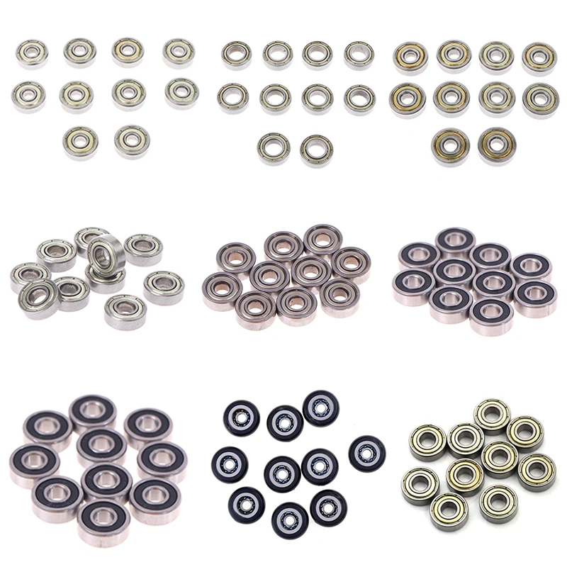 10pcs/lot Mini Bearings 605RS 605ZZ 606ZZ 624ZZ 625ZZ 688ZZ 696ZZ 688-2RS 3D Printer Parts Miniature Bearing ball bearings,miniature bearings,mini ball bearing