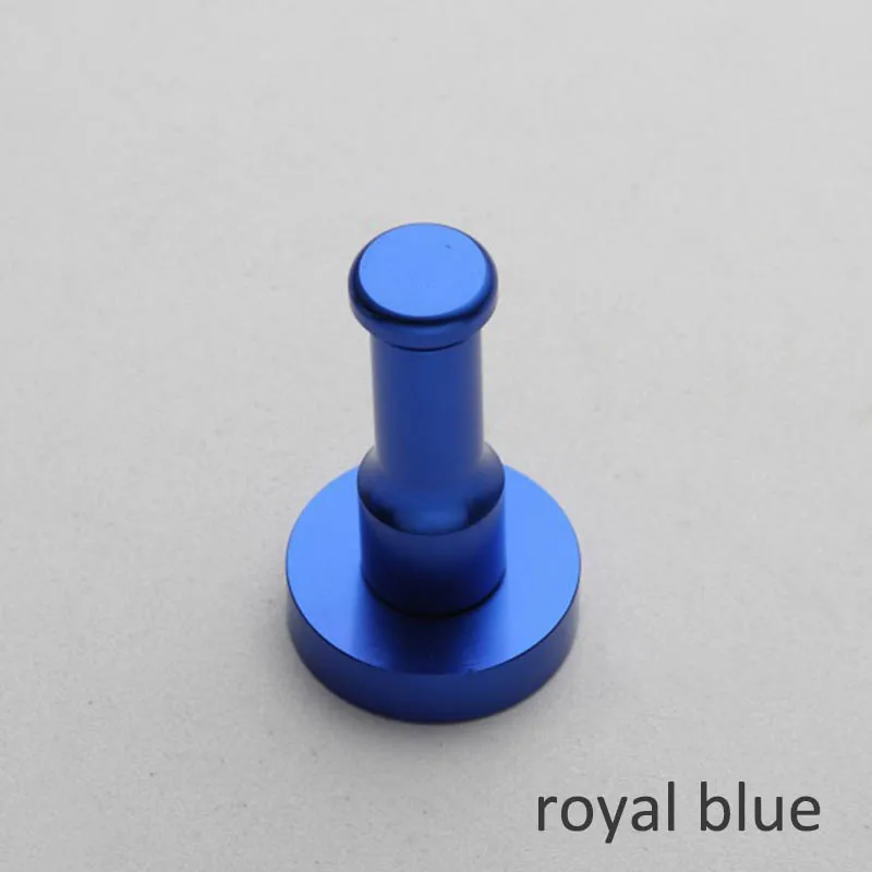 1 шт. портативная многоцветная вешалка для ключей настенный крюк для полотенца пространство алюминиевая вешалка для одежды для шляп держатель для Сумки Товары для ванной комнаты - Цвет: royal blue