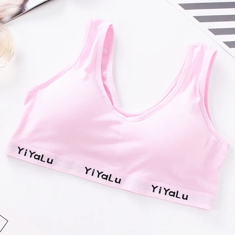 Young Girls Cotton Underwear Teenage Training Bra Sports Bra Top For Teens 8-14 Years Adolescente Lingerie Teen Bras