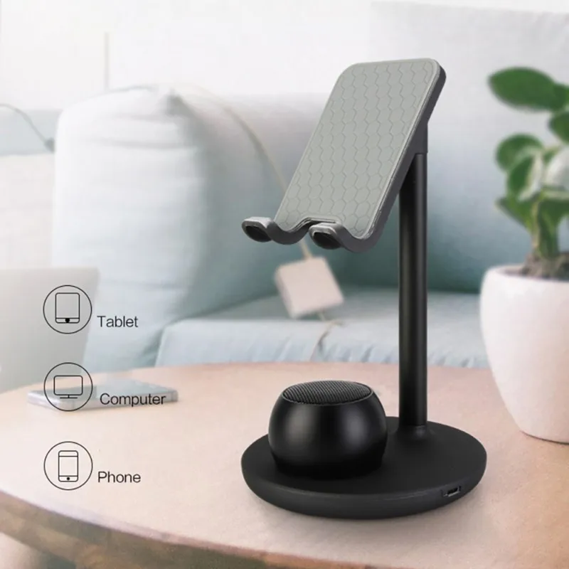Bluetooth динамик Многофункциональный беспроводной стерео держатель телефона** Быстрая