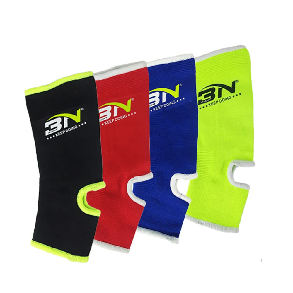 Nylon Fitness MMA Boxing Muay Thai Sports Ankle Support Brace Foot Guard Running Basketball Safety Straps Gear DEO