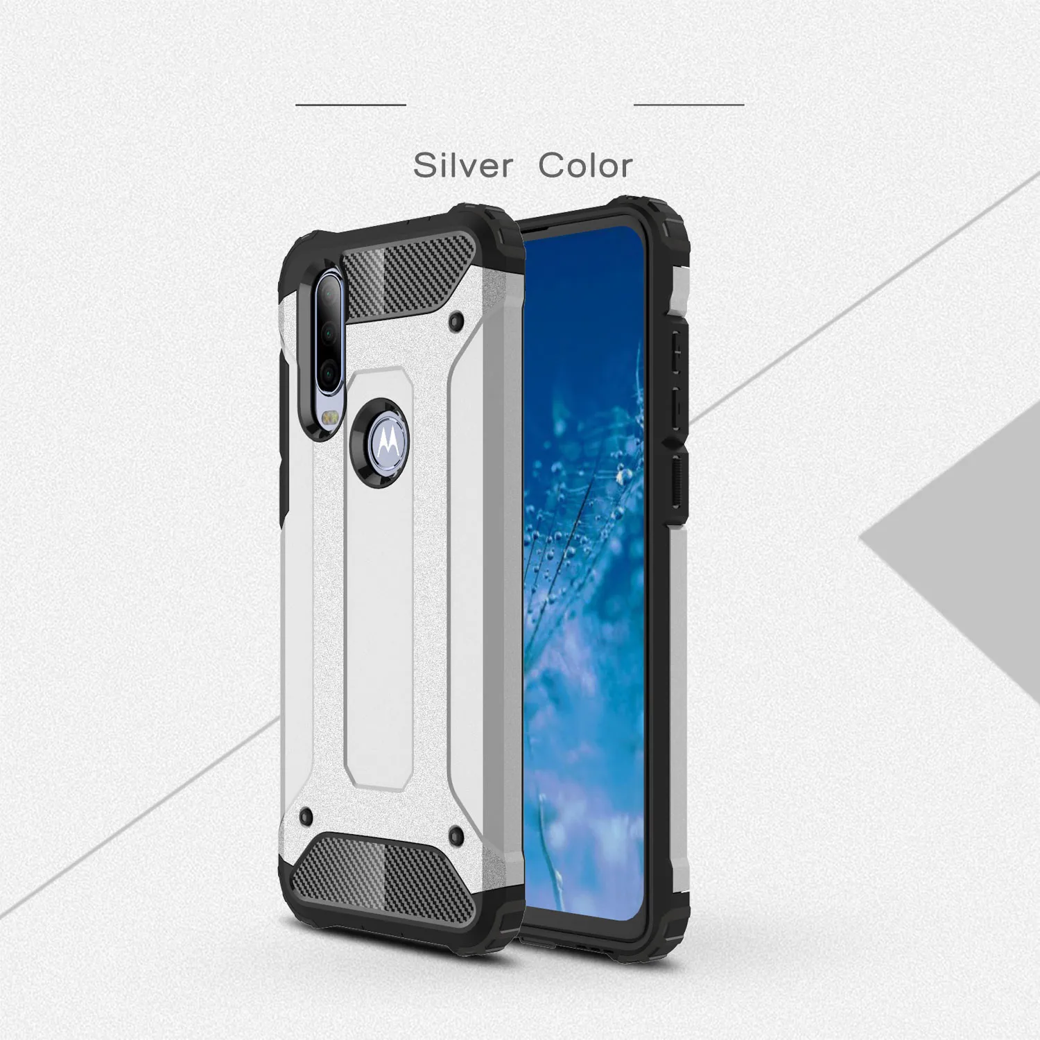 Для Coque Motorola One Action Case 6,3 дюймов Heavy Armor тонкий жесткий резиновый жесткий силиконовый чехол для телефона Motorola One Action Case