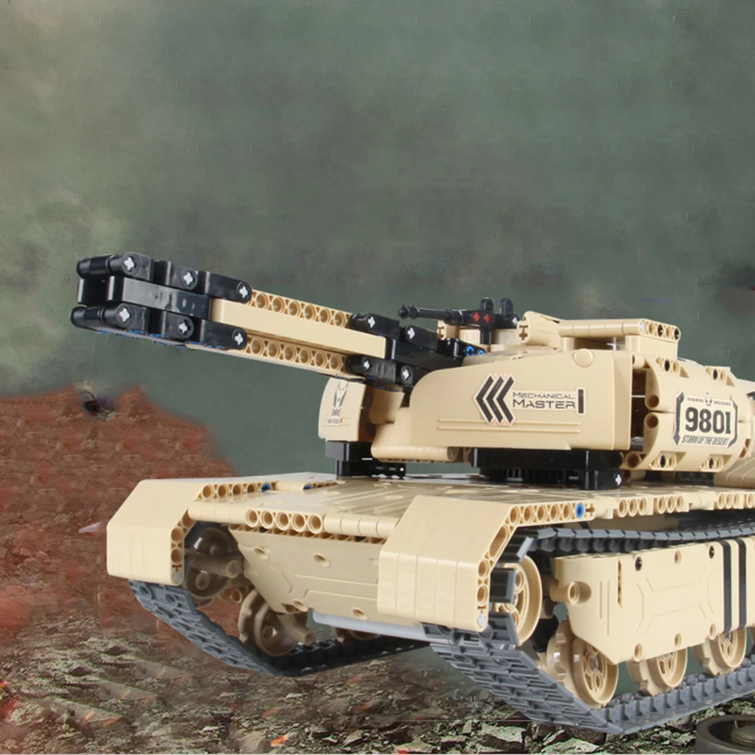 1276 шт. 1:16 DIY rc Танк автомобиль строительный блок маленькие частицы Строительная модель игрушки
