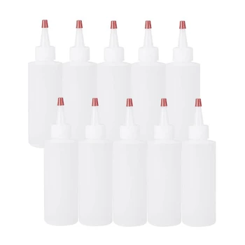 

20Pack 120Ml PE Squeeze Dispensing Bottles with Red Tip Caps - Good for Crafts, Art, Glue, Multi Purpose