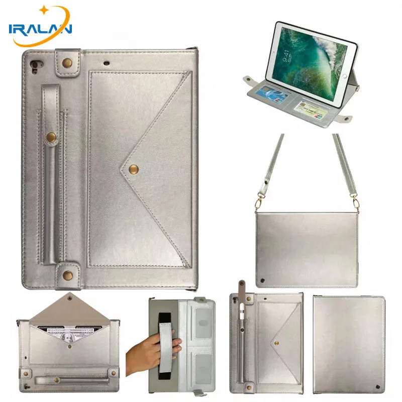 

Multi-function Case for Apple iPad 9.7 2018 2017 With Card Slot Shoulder Strap Stand Cover Funda for iPad Air 1 2 5 6 9.7 inch