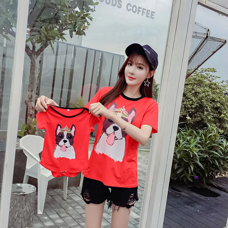 

2018 Maternity Clothes Postpartum Nursing Pure Cotton Lactation Garment Parent And Child Feeding Dress + Infant Crawling Clothes
