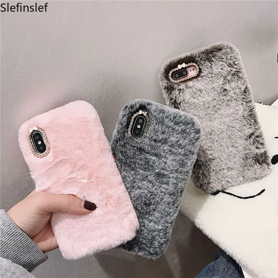 Пушистый меховой чехол для Xiaomi Redmi Note 7 8 Pro 7A 8A 8T GO K20 мягкий из ТПУ Mi 9T 9 Lite SE CC9 Poco X3 NFC M3|Бамперы| |