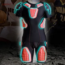 Мужской костюм для регби, костюм для футбола, костюм для взрослых, баскетбольные наколенники, налокотники, спортивное защитное снаряжение, ударопрочная одежда, защитный костюм