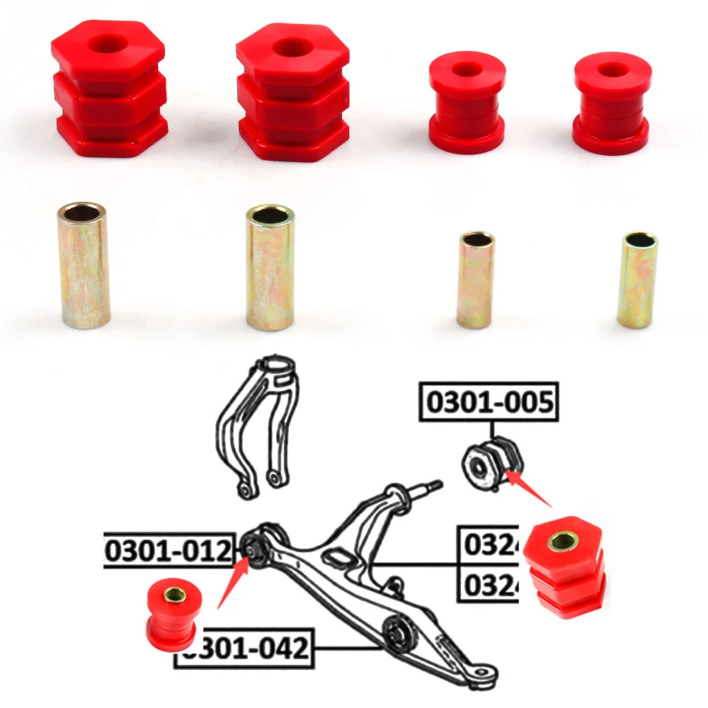 Polyurethane Front Lower Control Arm Bushing Kit for Honda Civic EK 96-00 TT102163 control arm bushings kit