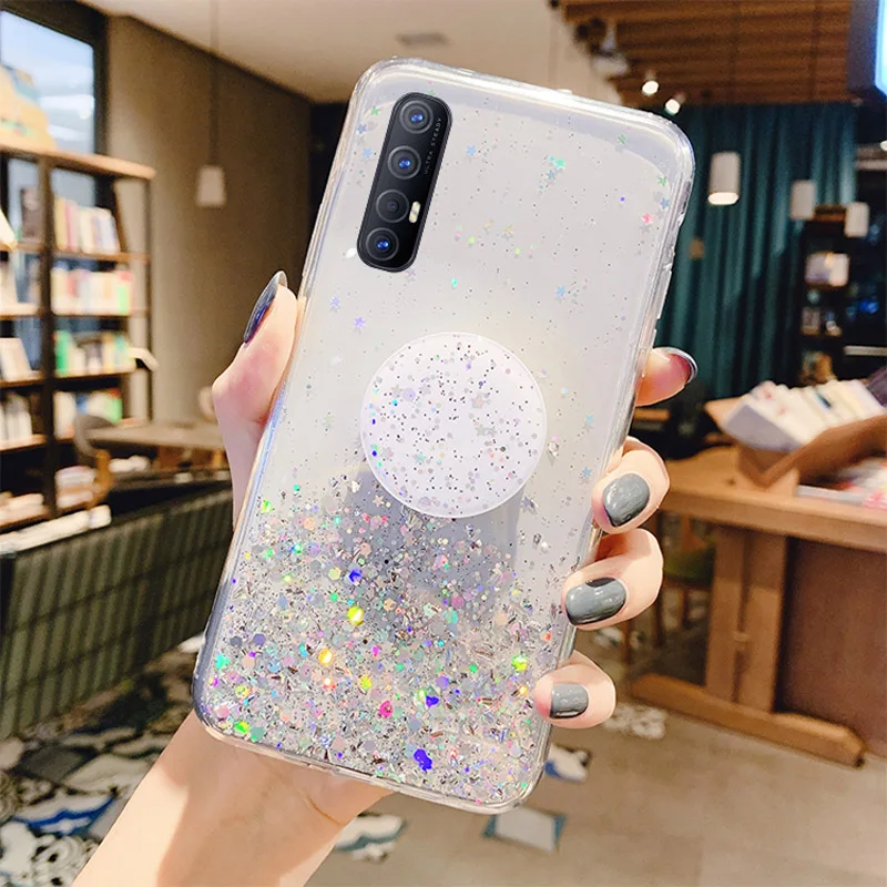 Блестящий блестящий чехол с блестками для Oppo A9 A5 2020 A8 A31 A3s A5S A71 A73 A79 F7 F9 K1 K3 K5 A1K F11 Pro