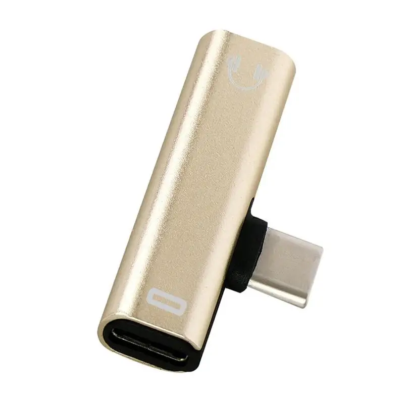 Тип usb-C аудио-адаптер для «2 в 1» C-до 3,5 мм разъем для наушников зарядки аудио конвертер для телефонов Xiaomi D2L3
