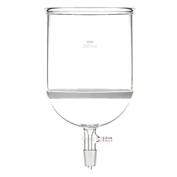 

2000ml 24/29 Glass Buchner Funnel 2L 3# Sand Core Filtration Disk Laboratory Glassware