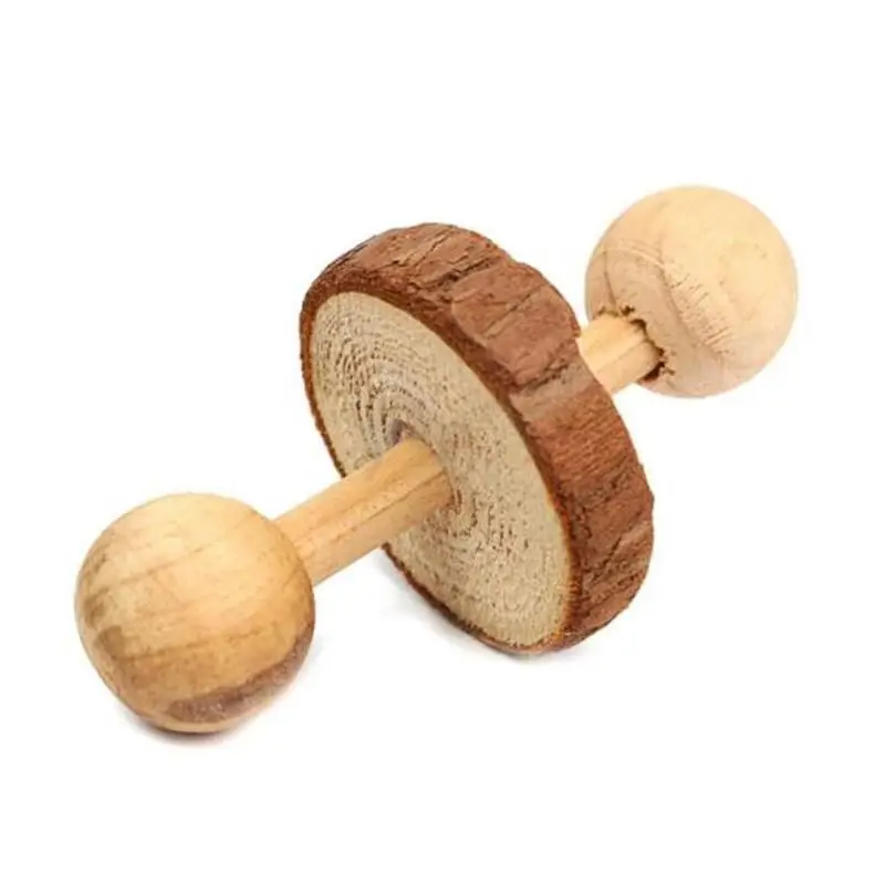 Natural Wooden Pet Rabbits Hamsters Rat Chew Exercise Toy Pet Supplies Gift