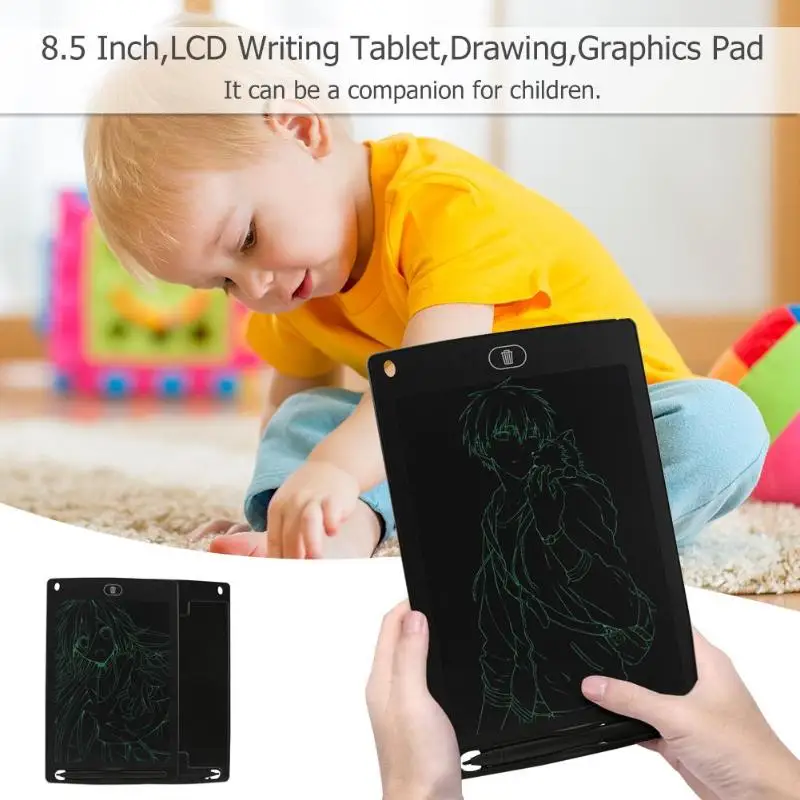 8.5inch Portable Drawing Graphics Smart LCD Pad Electronic Tablet Notepad Handwriting Board With CR2020 Button Battery For Kids