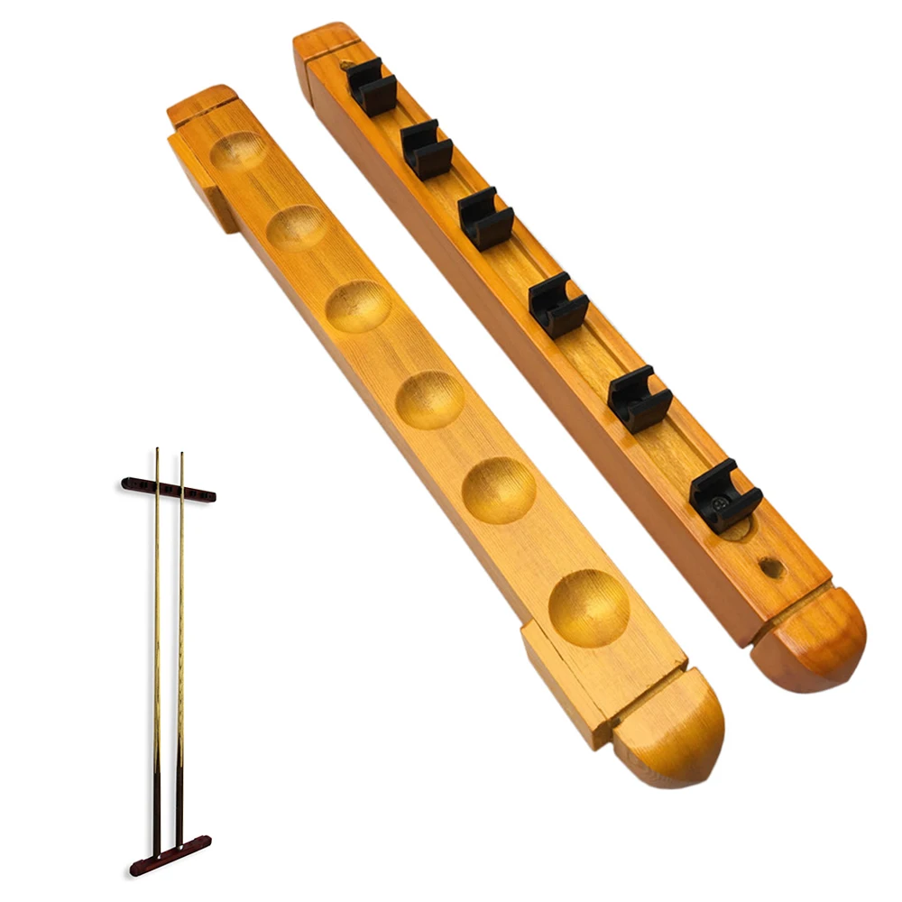 6 кийный настенный деревянный стеллаж для бильярда держатель кия из твердой