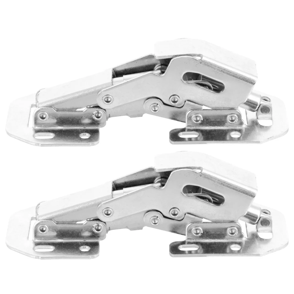 

2pcs Screw On Hinges Stable Useful Practical Cabinet Hinges for Home Bookcase Wardrobe