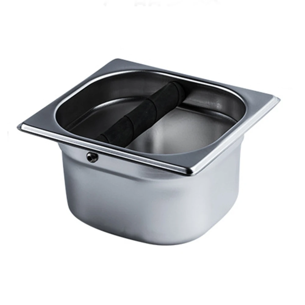 Billige Kaffee Knock Box Espresso Behälter Recycle Halter Kaffeebohne Schleifen Box Kreative Kaffee Set Mit Edelstahl Kaffee Pulver
