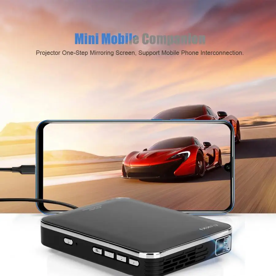 Черный 4K проектор X3 мобильный телефон компаньон HDMI вход портативный мини проектор домашний кинотеатр для Конференции(100-240 В