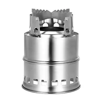 

Folding wood stove stainless steel windproof outdoor stove Split Efficient burning Ordinary outdoor environment
