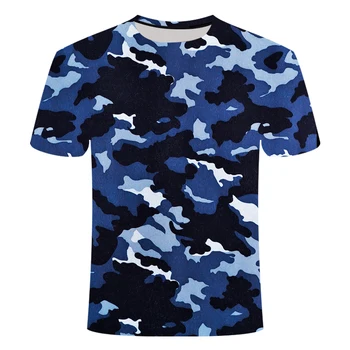 

Men Tshirt Casual Short Sleeve t shirt DIY free customization tide brand Black and white camouflage T-shirt short-sleeved Top