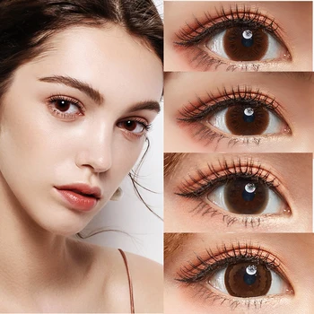 

Series Brown Cosplay Colored Contacts lenses Degree Prescription Vision Correction Health Care Halloween Colored Lenses for Eye
