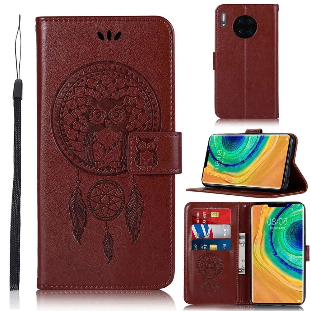 3D Сова Pattern Флип Чехол-бумажник для телефона кожа чехол КРЫШКА ДЛЯ huawei Honor 8X 5C 6C 6X7 8 8A 8C 9 9X 9i V9 V10 10 Lite 10i 20 V20 Pro - Цвет: 2