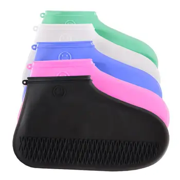 

1Pair Kid Adult Waterproof Non-Slip Silicone Rain Shoes Cover Overshoe Protector Outdoor Camping Slip-resistant Rubber Rain Boot