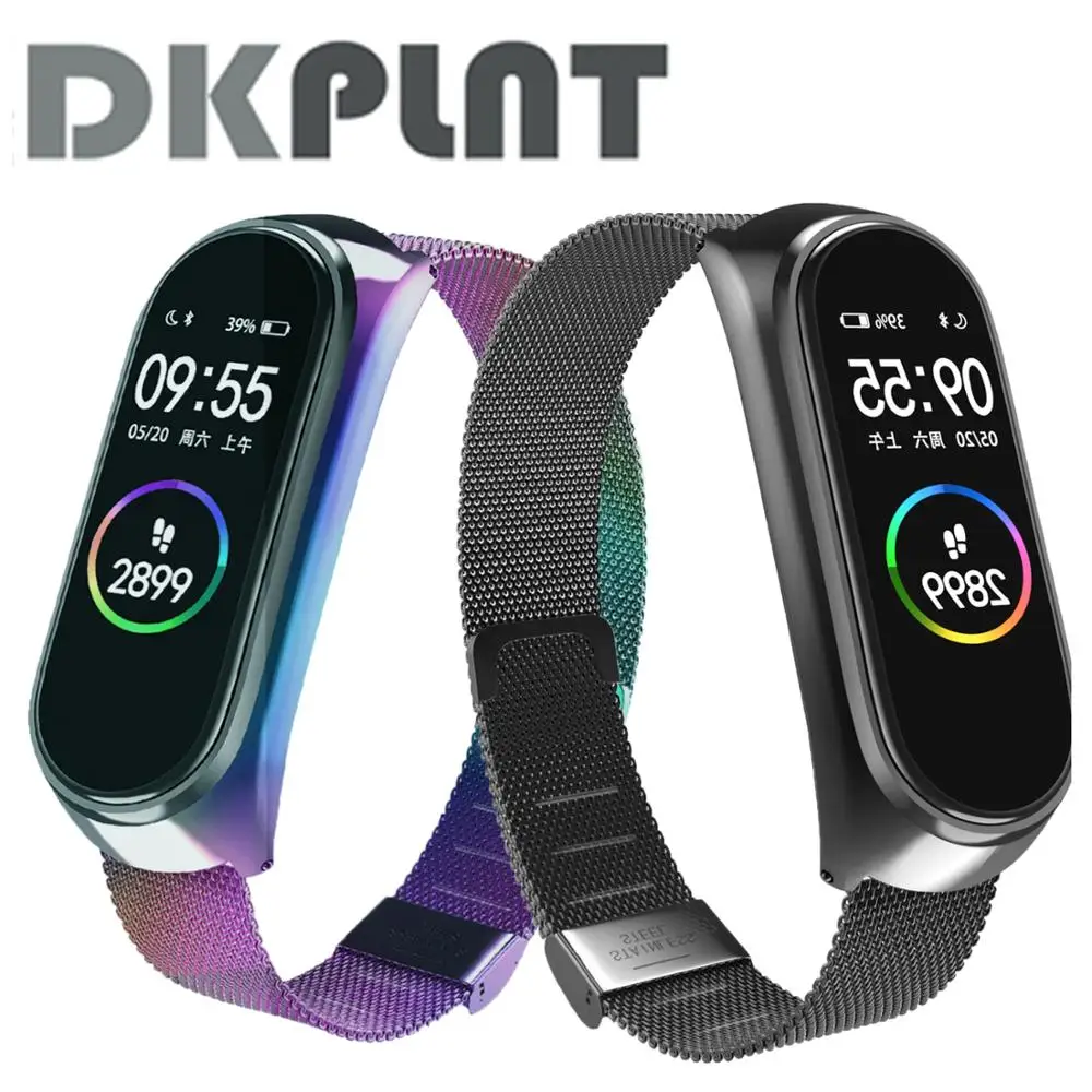 Bracelet Mi-Band 4-Strap Metal Stainless-Steel Milanese Xiaomi 6-Correa Wrist Pulseira