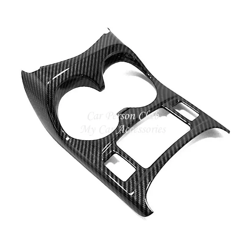 C-Water cup 1pcs Для Nissan Qashqai J11- автомобильная коробка переключения передач панель Крышка держатель стакана воды планки автомобиля Стайлинг ABS углеродное волокно аксессуары - Цвет: C-Water cup 1pcs