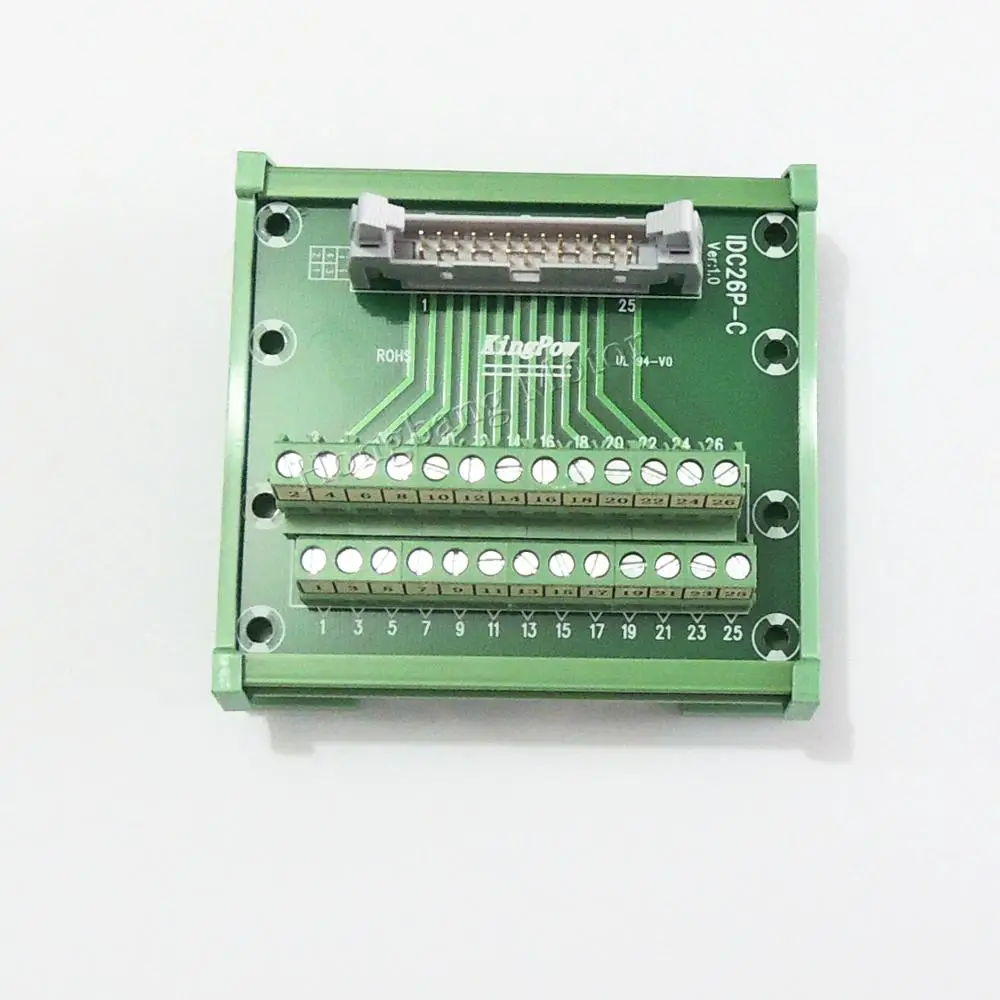 IDC26P/30 P IDC 26 контактный разъем для 26 P клеммный блок Breakout Board адаптер PLC релейные клеммы DIN рейку монтаж w. Оболочки