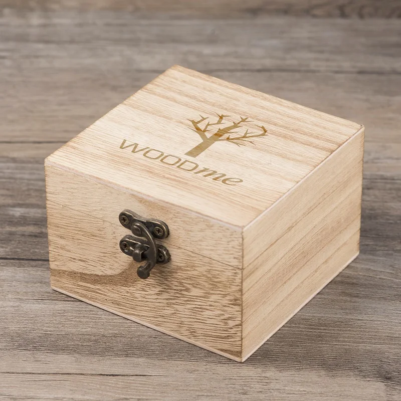 Деревянные часы коробка для часов Подарочная коробка пользовательские деревянные бамбуковые - Цвет: box2