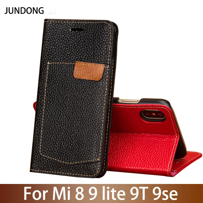Чехол для телефона с откидной крышкой и текстурой крокодиловая кожа Xiaomi Mi 6 8 9 lite