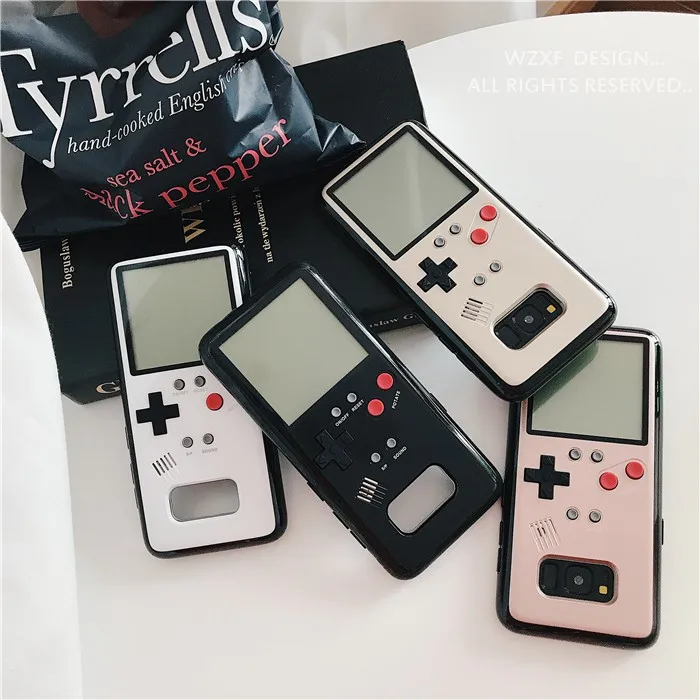 Для samsung Galaxy S8 S9 plus чехол Ретро Gameboy Tetris для телефона игровая консоль Чехол