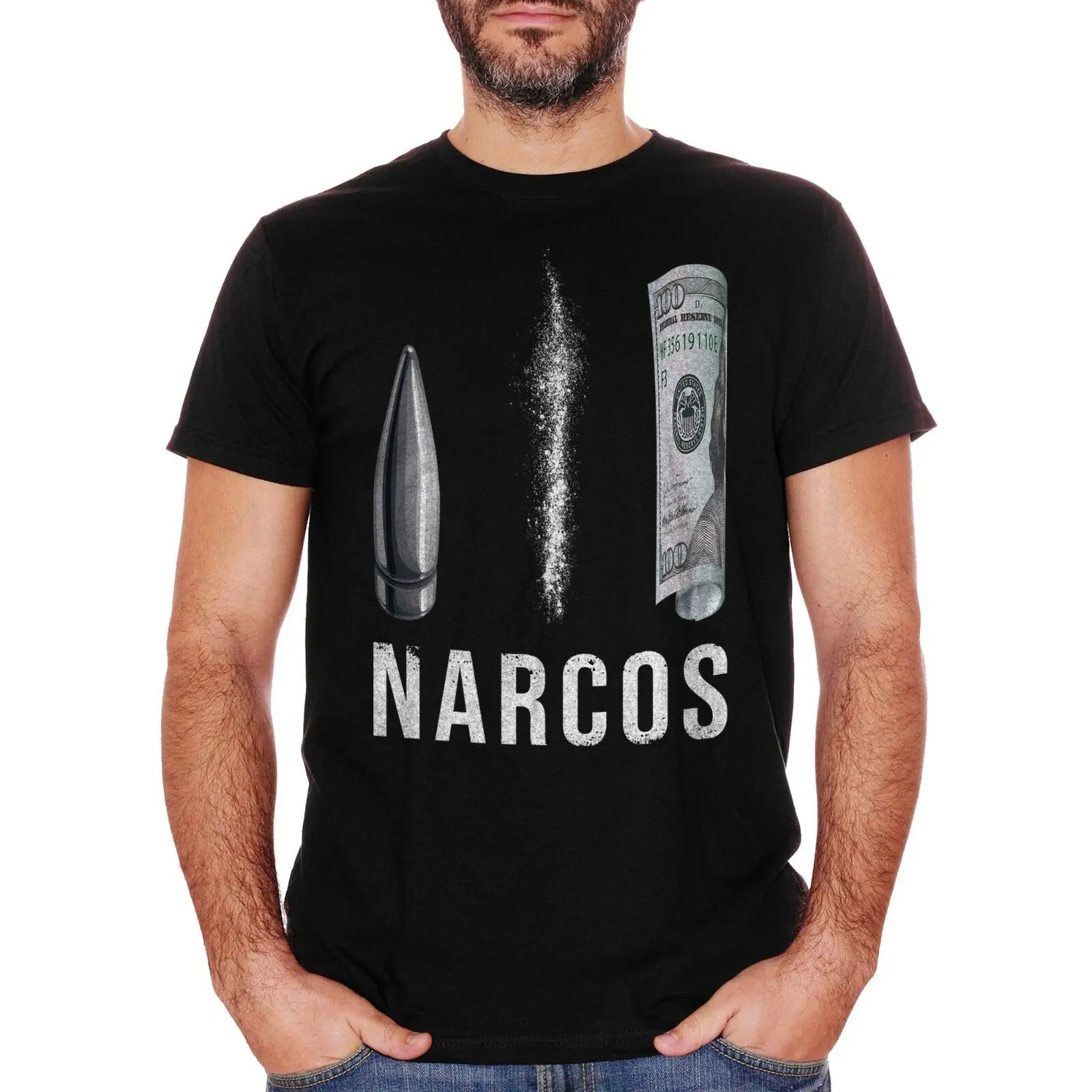 T shirt narcos Cali est 1536 Colombie cartel Inspiré Tee 