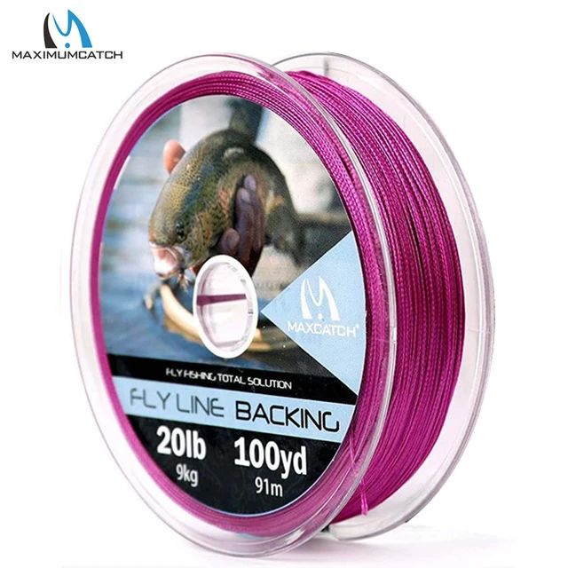 Maximumcatch Backing Fly Fishing Line 20/30LB 50/100/300Yards Backing Line  Multi Color Braided Fly Line