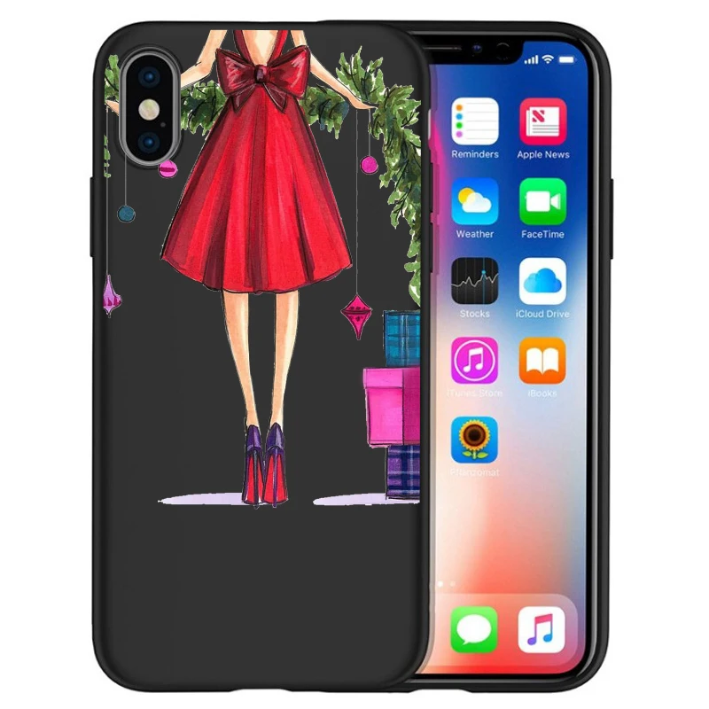 Для iphone 11 Pro Max Рождественская Елка роскошный модный чехол для девушек для iphone 8 7 X XS Max XR 6 7 8 Plus 5s SE чехол Etui