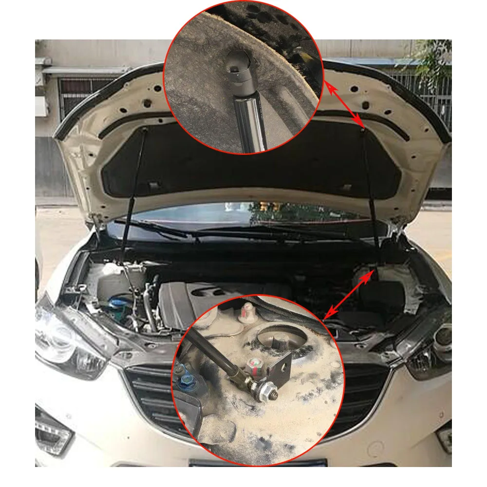 Для Mazda CX-5 2012- авто передний капот модифицирует карконные волокна газовые стойки поддержка подъема амортизатор автомобиля Стайлинг